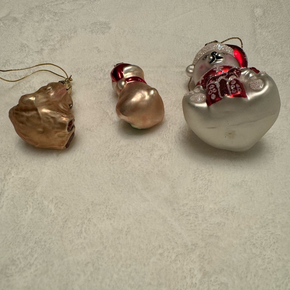 NWOT Vintage 3 Dogs Christmas Ornaments - Picture 16 of 16